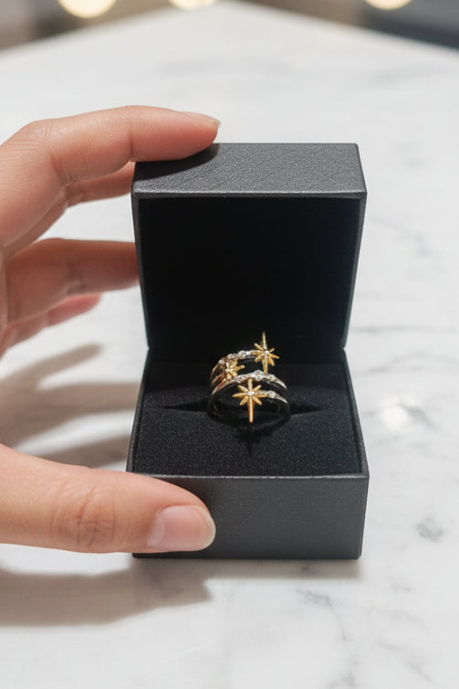 Anillo eclipse de estrellas