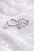 Nova star earrings - silver