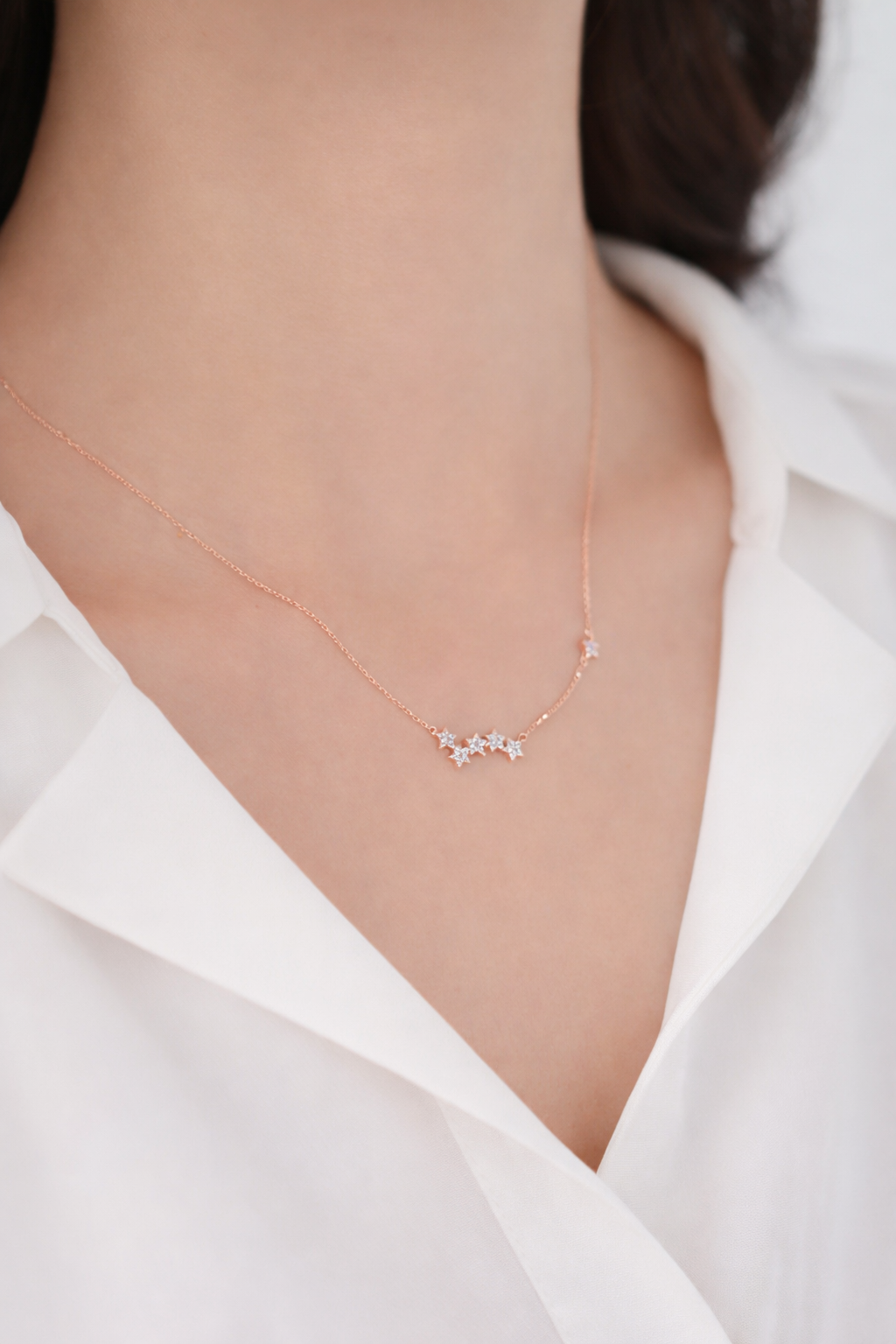 Starlight necklace - pink