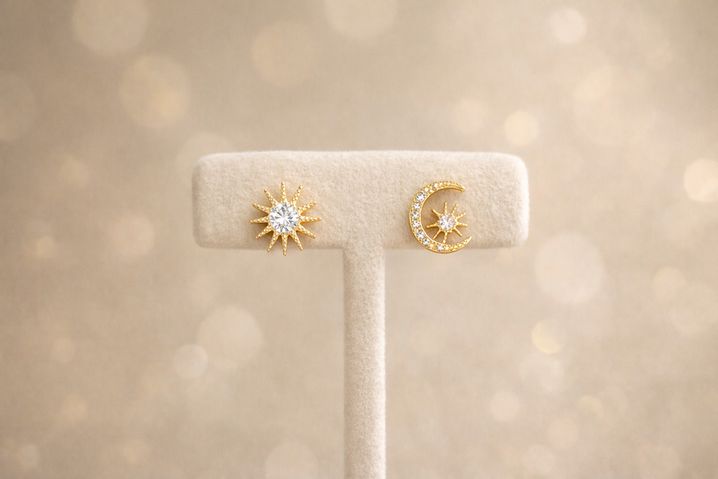 Pendientes Eclipse Dorado