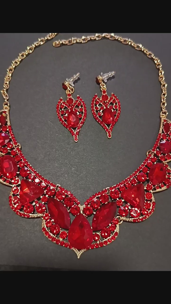 Conjunto aura imperial - rojo