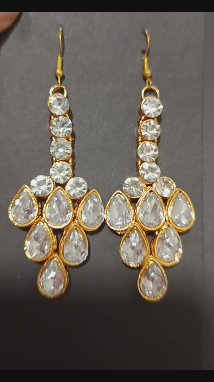 Crystal Teardrop Earrings