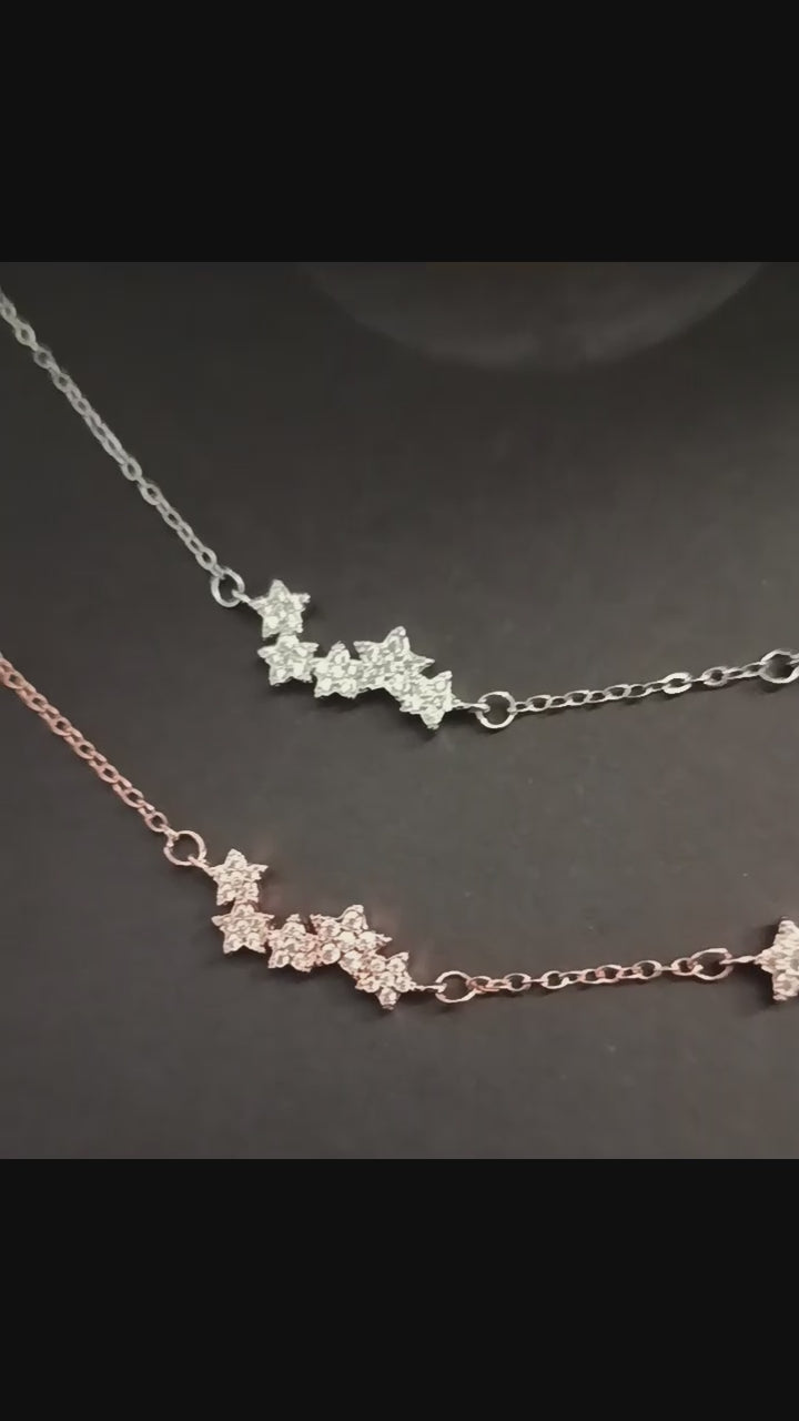 Collar luz estelar - plateado