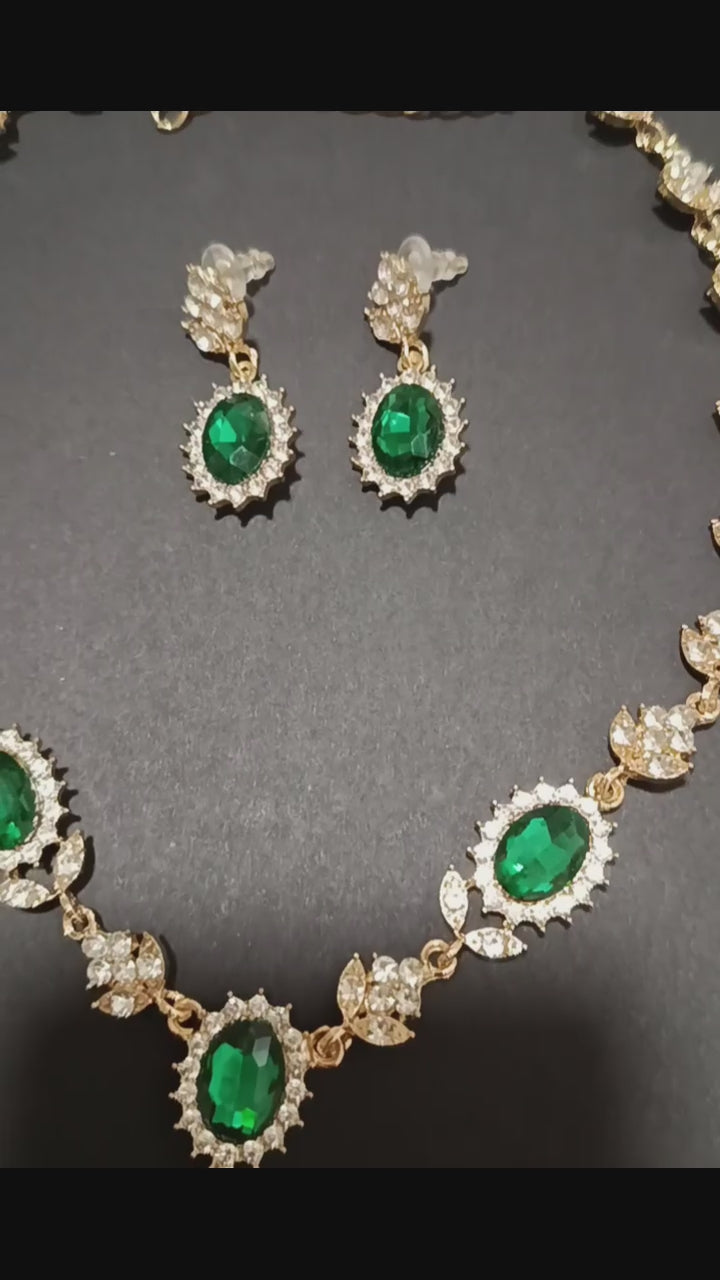Conjunto esmeralda imperial - verde