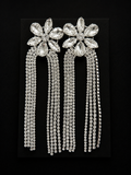 Pendientes flor radiante - Plateado