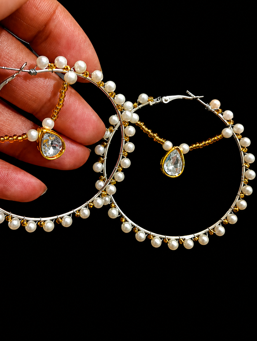 Pendientes aros de luz