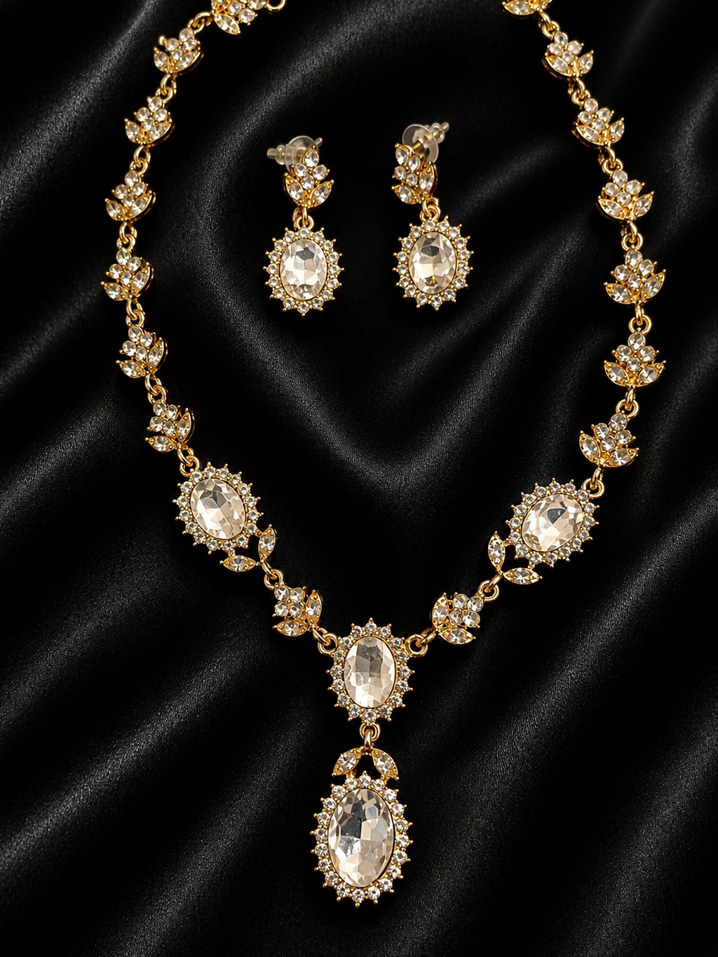 Conjunto esmeralda imperial - cristal
