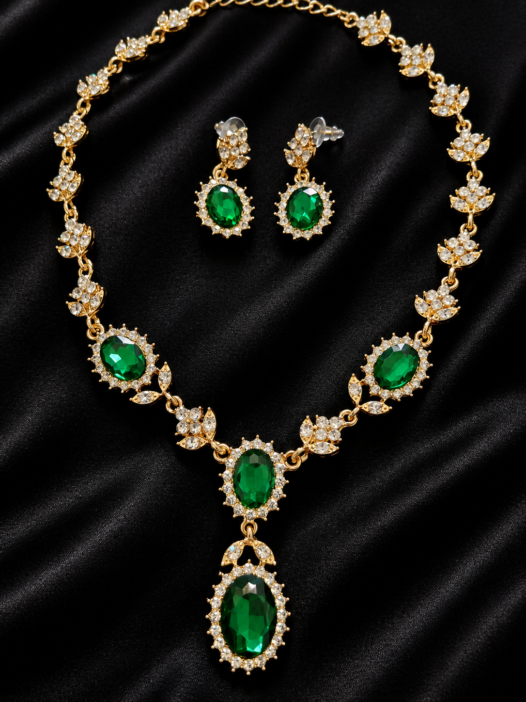 Conjunto esmeralda imperial - verde